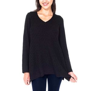 Beatrix Ost Womens V Neck Sweater M Tunic Flowing